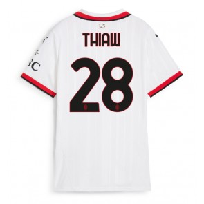 Billiga AC Milan Malick Thiaw #28 Bortatröja Dam 2024-25 Kortärmad